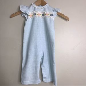 Vintage Carter's Floral Coverall Onesie 18 Months